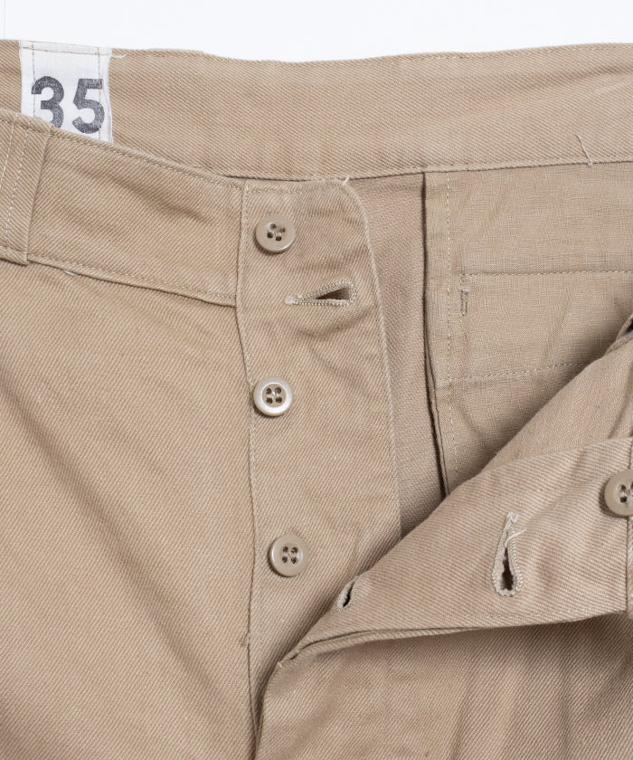 1950-60’s  FRENCH ARMY M52 CHINO PANTS - 35 / フランス軍 M52 チノパンツ 26サイズ ビンテージ ヴィンテージ 古着 ミリタリーパンツ 通販 オンラインショップ 神奈川 鎌倉