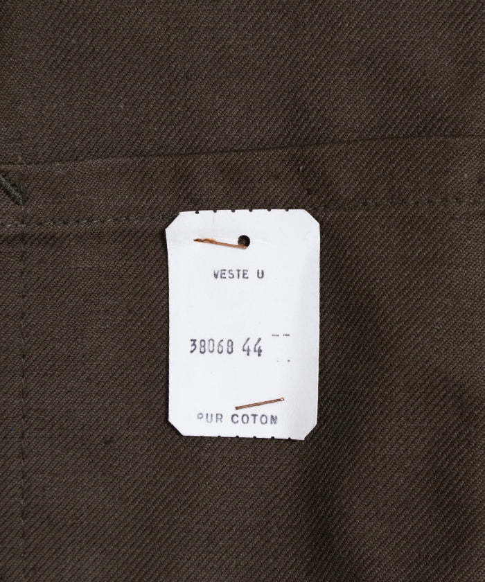 1960-70's FRENCH WORK JACKET DEADSTOCK / フレンチワークジャケット オリーブ デッドストック 新古品 古着 通販 オンラインショップ 神奈川 鎌倉