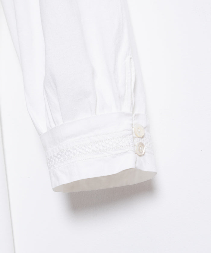 FRENCH VINTAGE WHITE COTTON NIGHTDRESS
