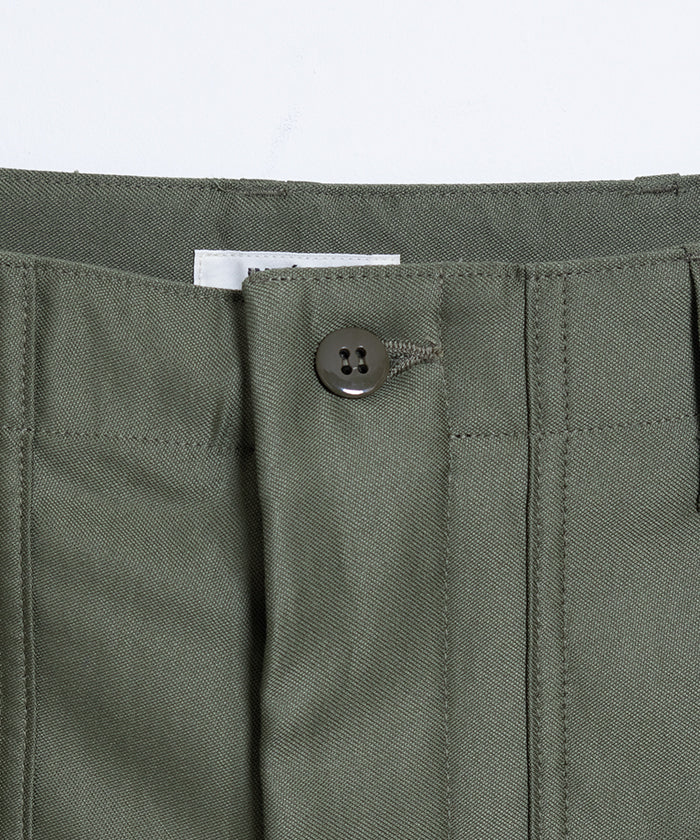 GIZA BACK SATIN BAKER PANTS - OLIVE