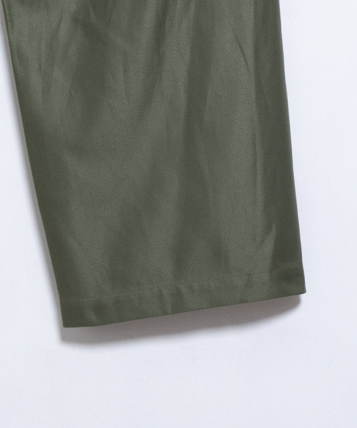 GIZA BACK SATIN BAKER PANTS - OLIVE