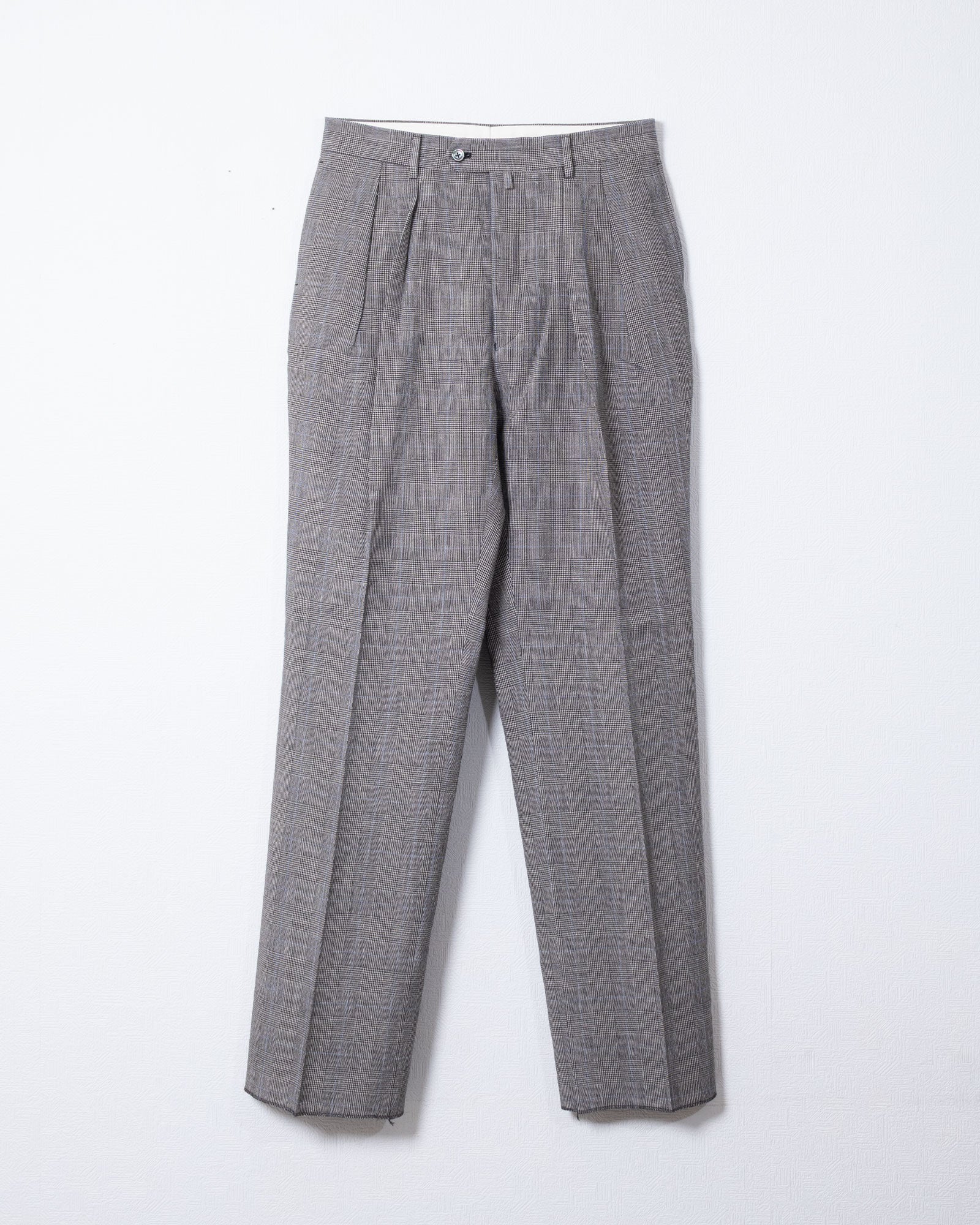NEAT GLEN CHECK WIDE スラックス フロントツータック