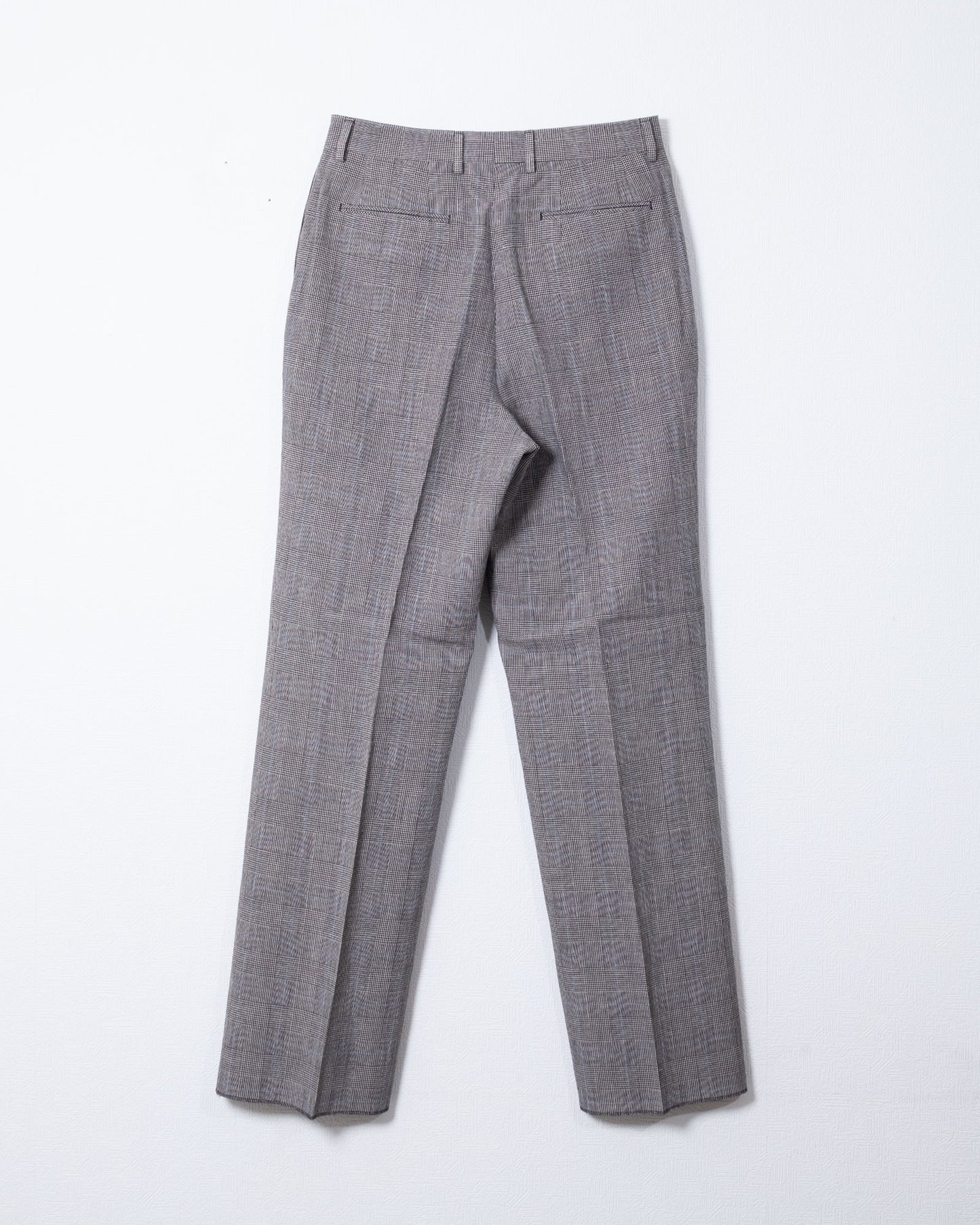NEAT GLEN CHECK WIDE スラックス バックシルエット ポケット
