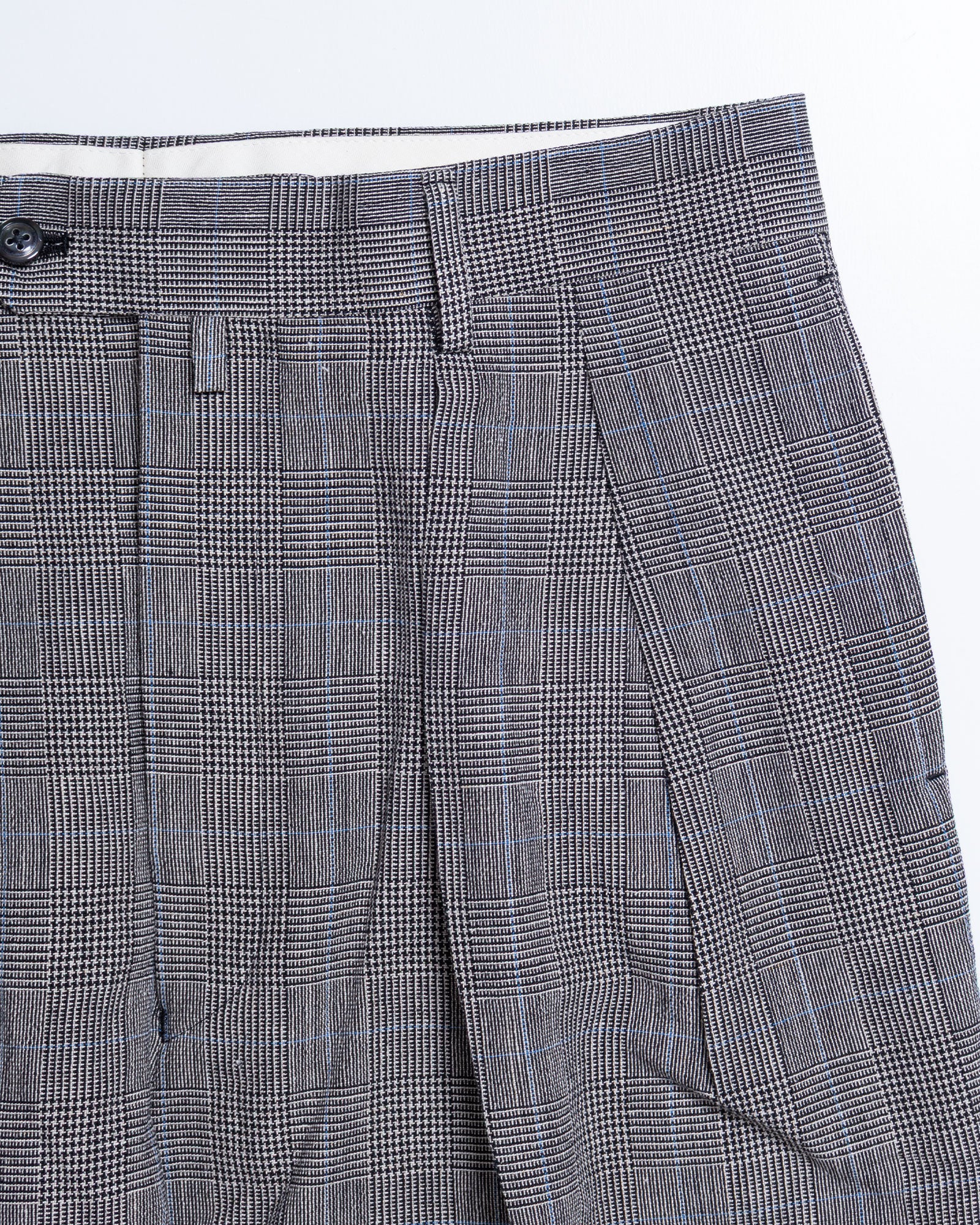 NEAT GLEN CHECK WIDE スラックス サイドポケット・ポケット口 ディテール