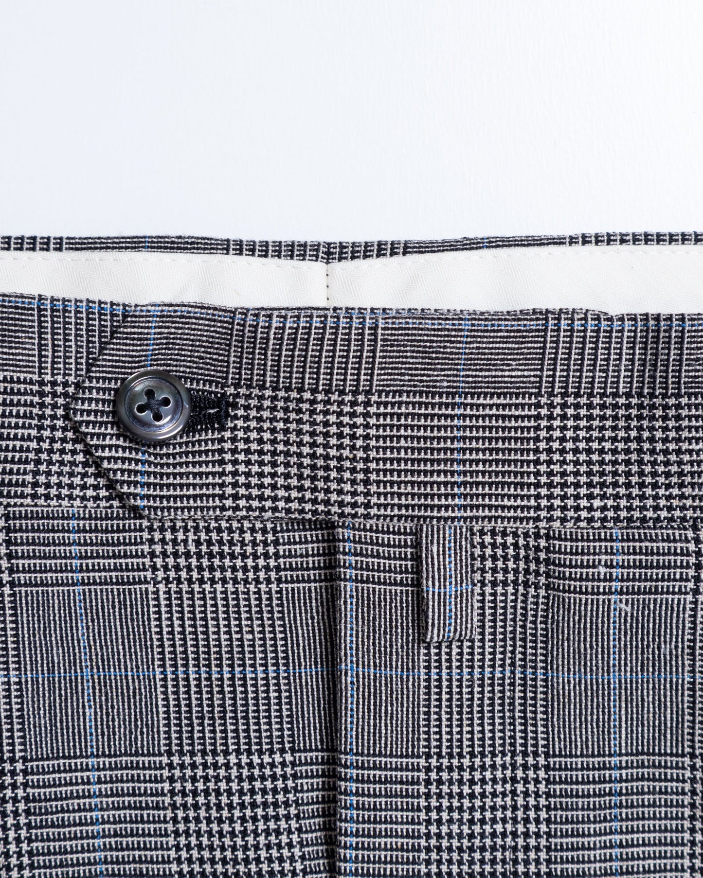 NEAT GLEN CHECK WIDE スラックス ブタンフライ ウエスト