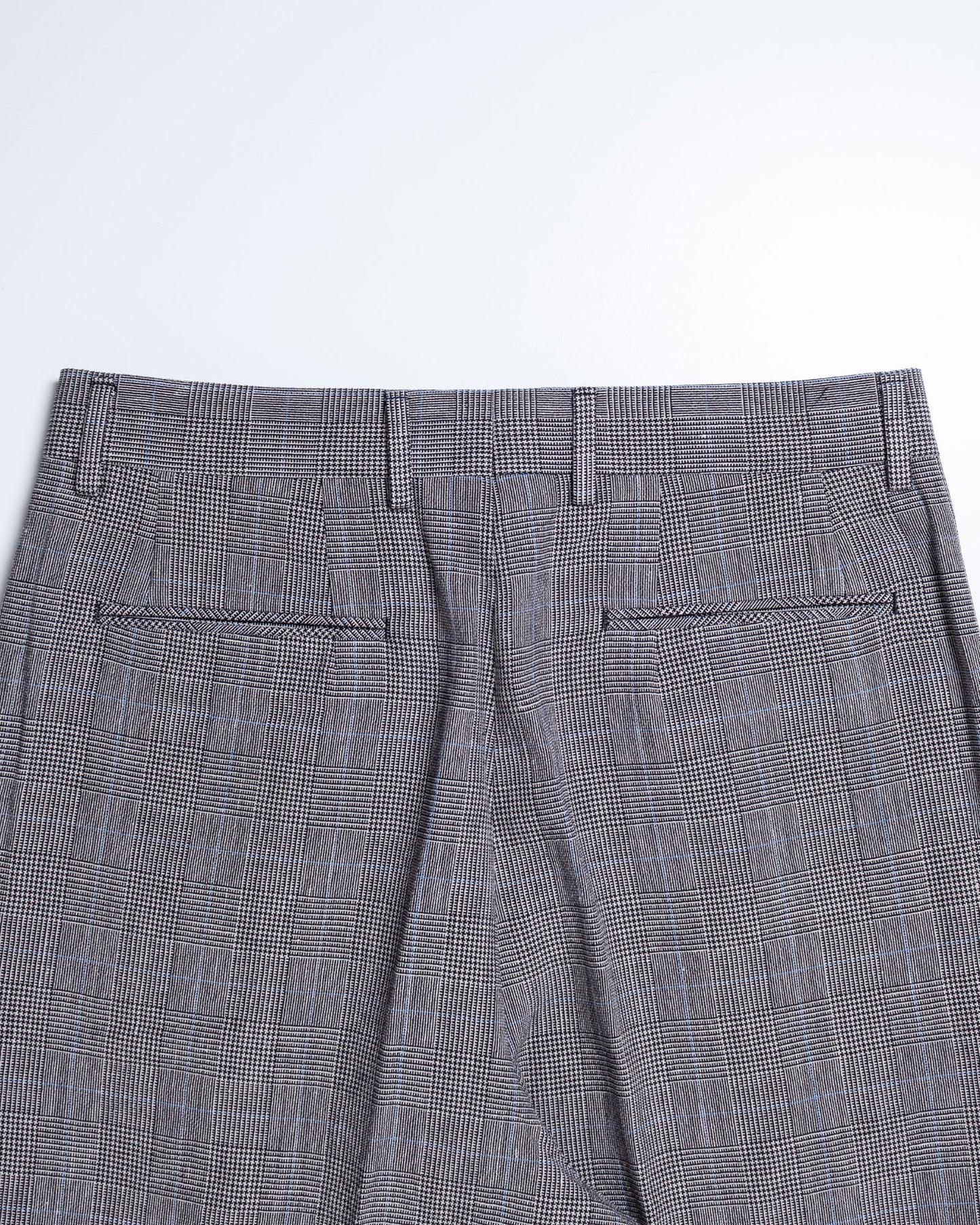 NEAT GLEN CHECK WIDE スラックス ヒップポケット