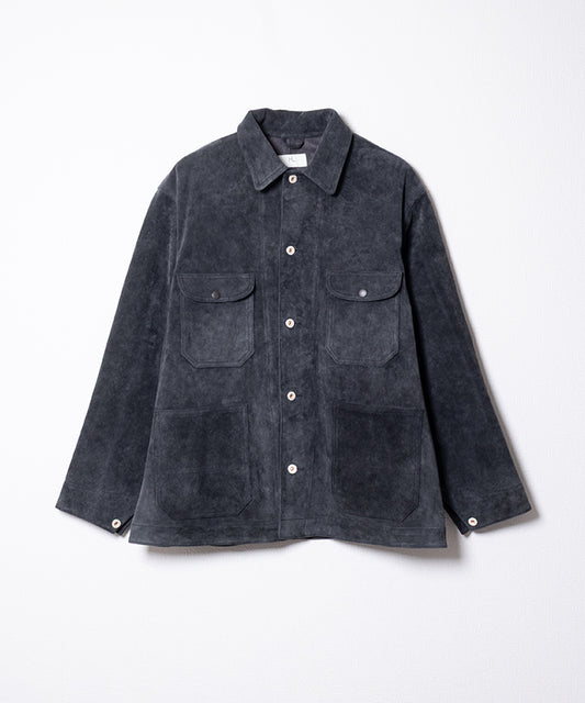 【HERILL】GOATSUEDE RAILROAD CHORE JACKET / ヘリル ゴートスエード レイルロード チョアジャケット レザージャケット 2026SS 2026春夏 正規取扱店 神奈川 鎌倉 オンラインショップ 通販