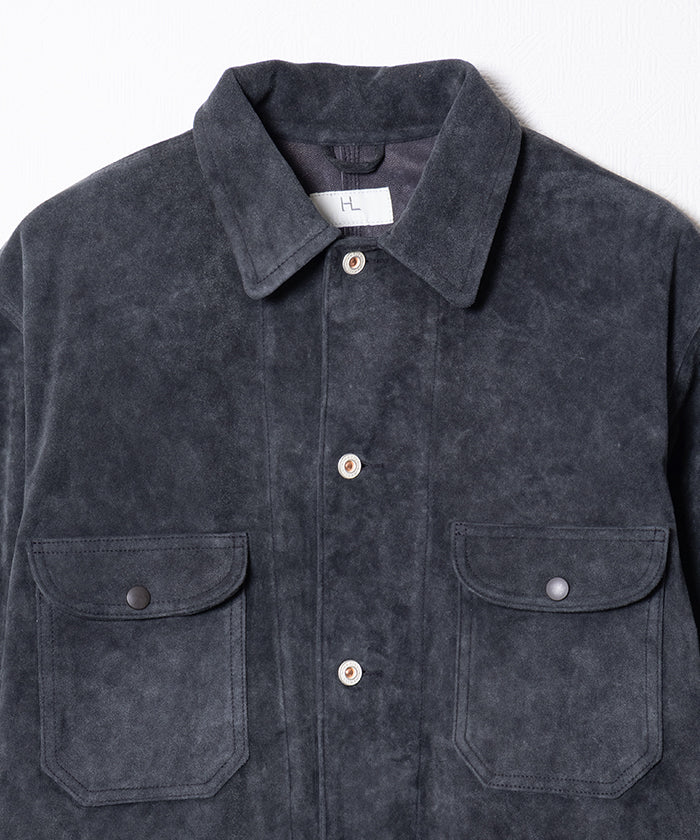 【HERILL】GOATSUEDE RAILROAD CHORE JACKET / ヘリル ゴートスエード レイルロード チョアジャケット レザージャケット 2026SS 2026春夏 正規取扱店 神奈川 鎌倉 オンラインショップ 通販