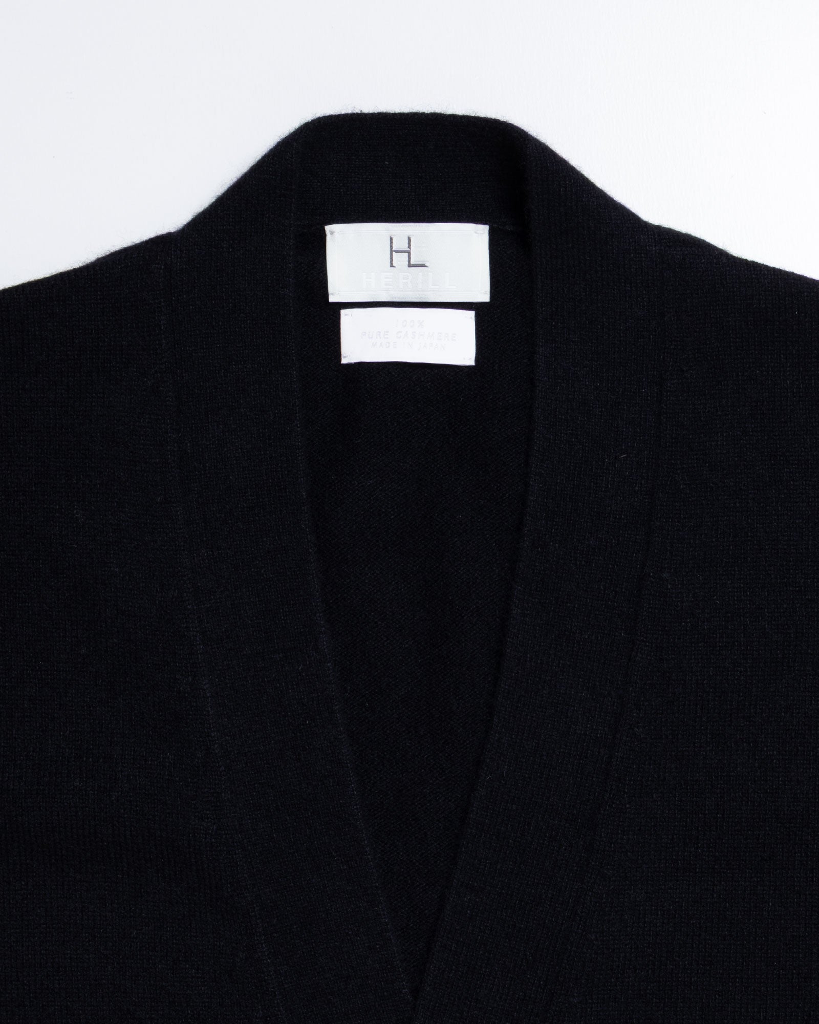 HERILL】GOLDENCASH CARDIGAN - BLACK | ヘリル ゴールデンキャッシュ