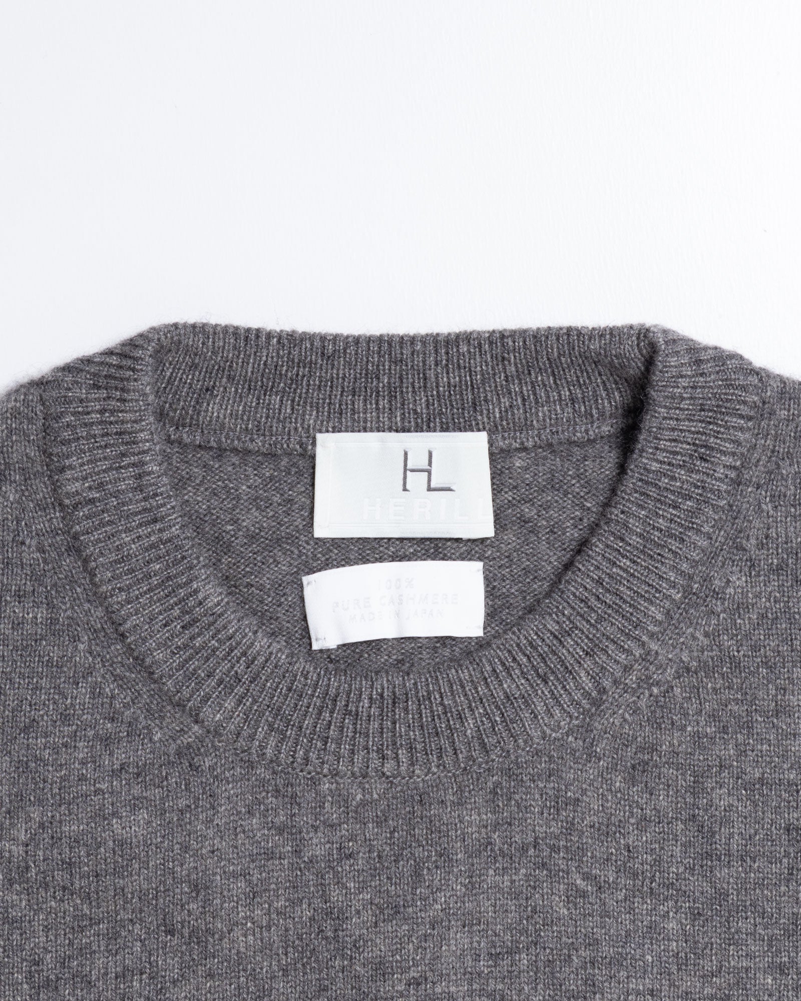 HERILL Goldencash Pullover ヘリル ニット SIZE2 HERILL】GOLDENCASH PULLOVER - GRAY | ヘリル ゴールデンキャッシュ
