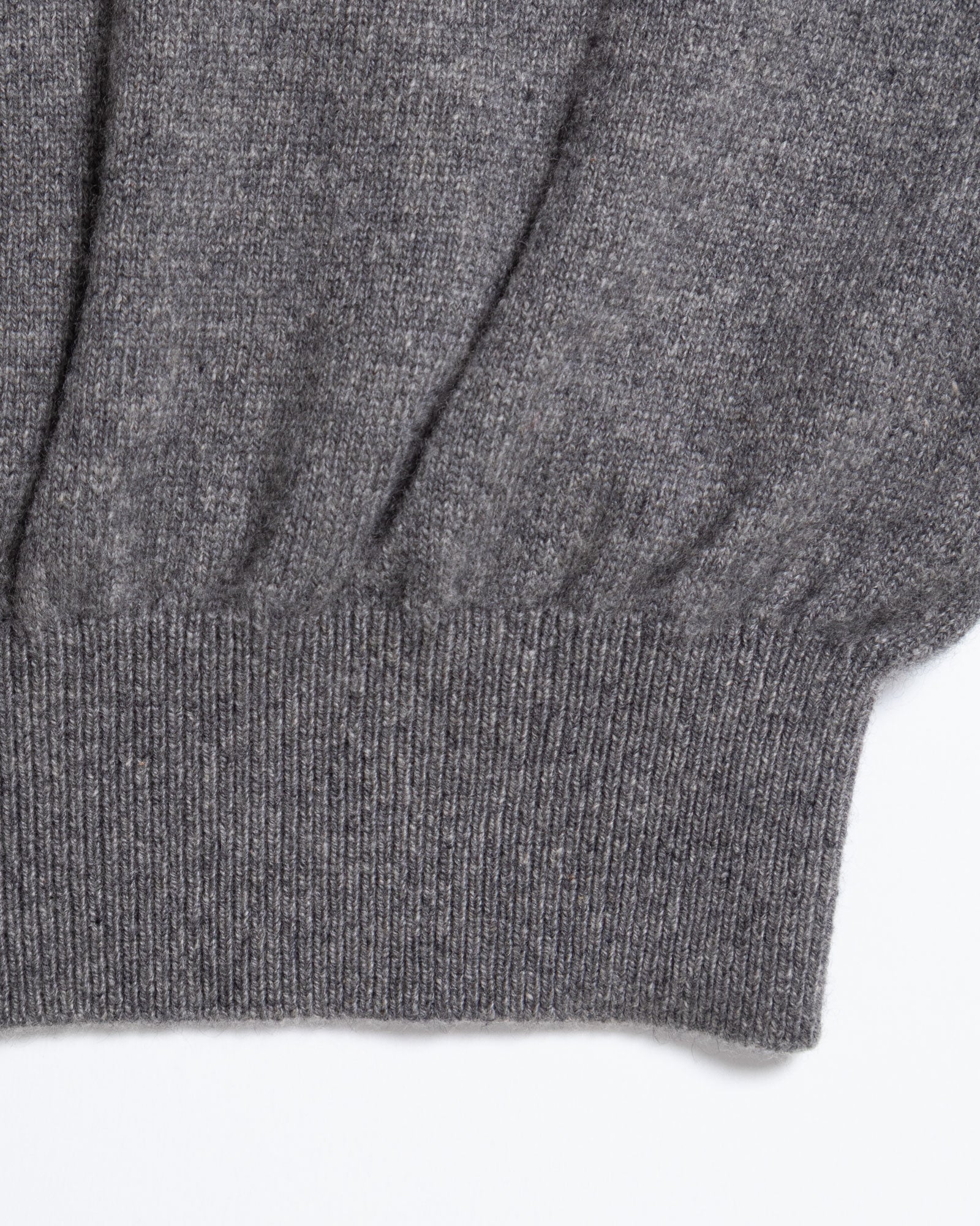 HERILL GOLDENCASH PULLOVER GRAY 裾リブ