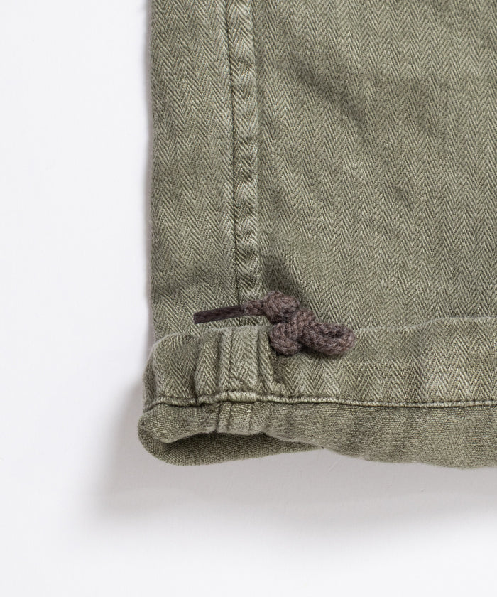 【HERILL】HBT LINEN CARGOPANTS - OLIVE DRAB / ヘリル ヘリンボーンツイル リネン カーゴパンツ 2026ss 2026春夏 正規取扱店 ‐ ARZACH KAMAKURA 神奈川 鎌倉 オンラインショップ 通販