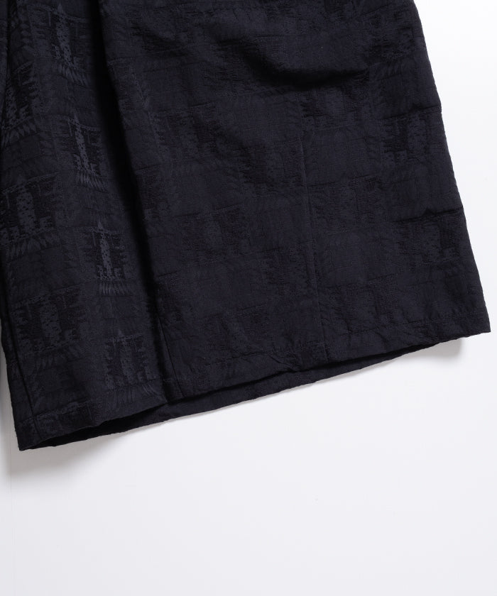 Needles】H.D. SHORT NATIVE JACQUARD - BLACK / ニードルズ ヒザデル