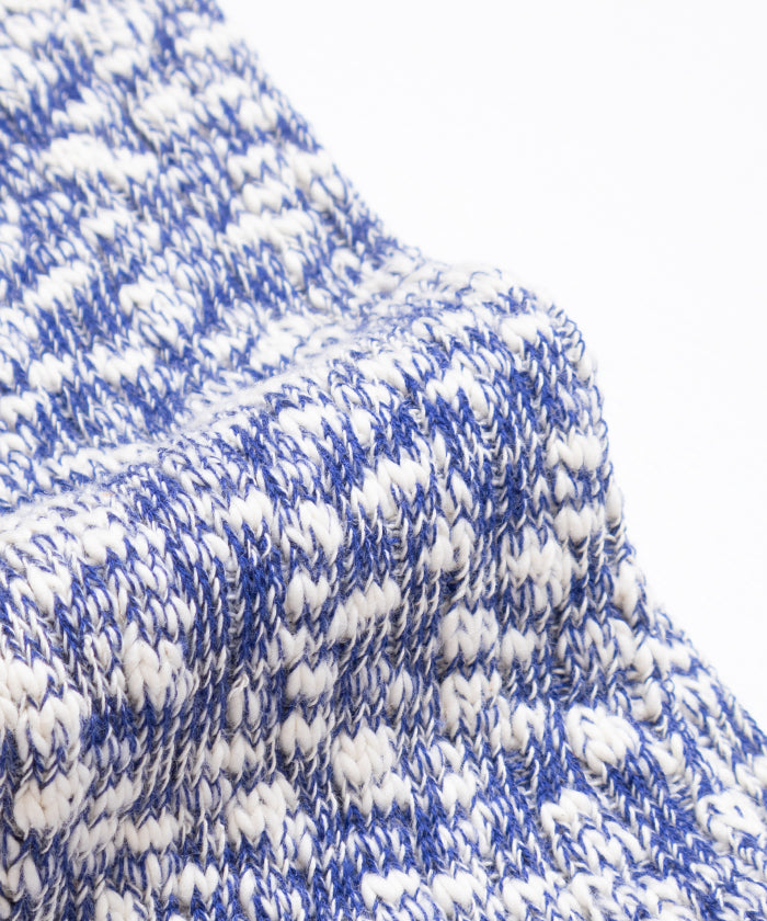【INTÉRIM】SLUB COTTON HEATHER SOCKS - NAVY / インテリム スラブコットン ヘザーソックス 2026ss 2026春夏 正規取扱店 神奈川 鎌倉 ARZACH KAMAKURA オンラインショップ 通販