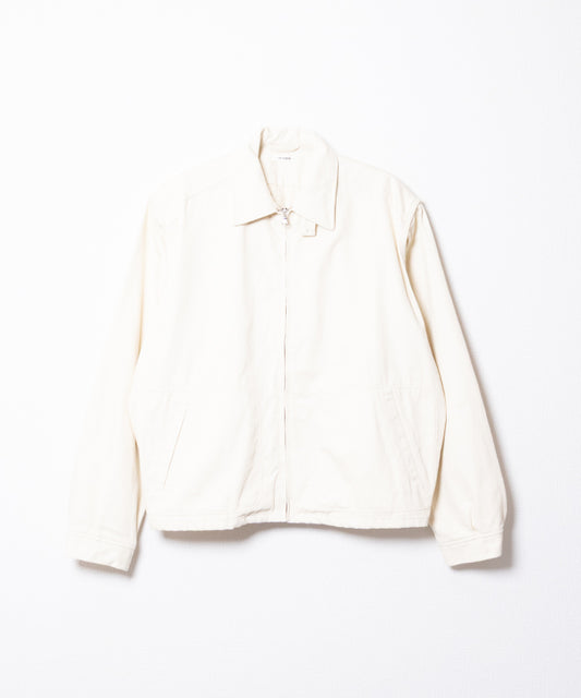 HEMP ORGANIC COTTON HYPER BIG SHORT DRIZZLER JACKET - IVORY - A'r139 Kamakura