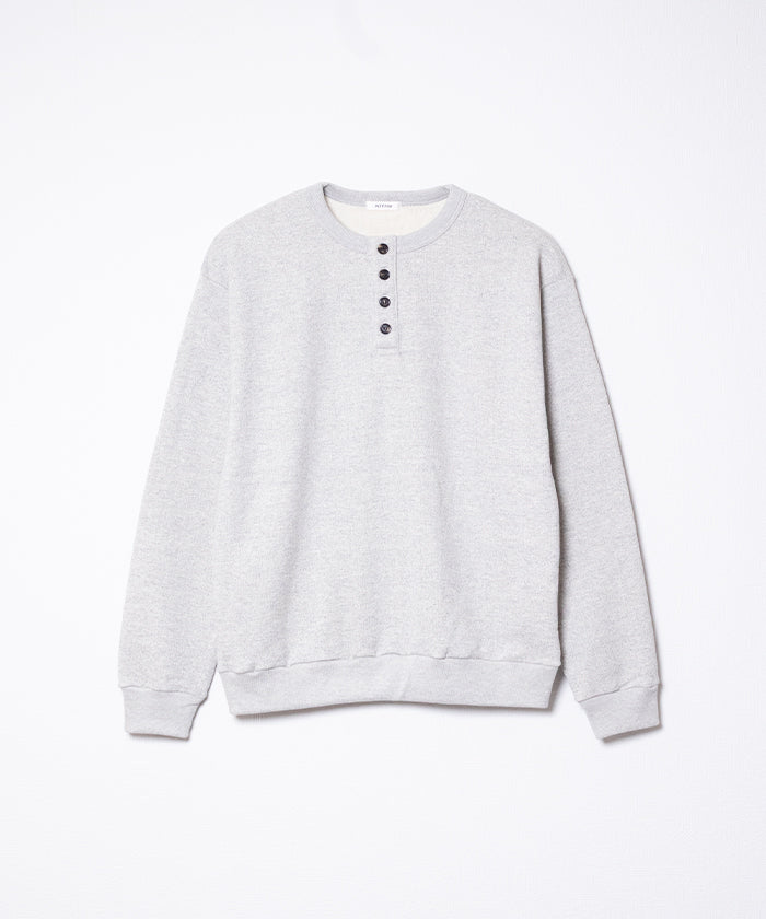 【INTÉRIM】HENRY LOOP WHEEL SWEAT SHIRT / インテリム ヘンリーネック スウェット 吊り編み 2025AW 2025秋冬 正規取扱店 神奈川 鎌倉 オンラインショップ 通販