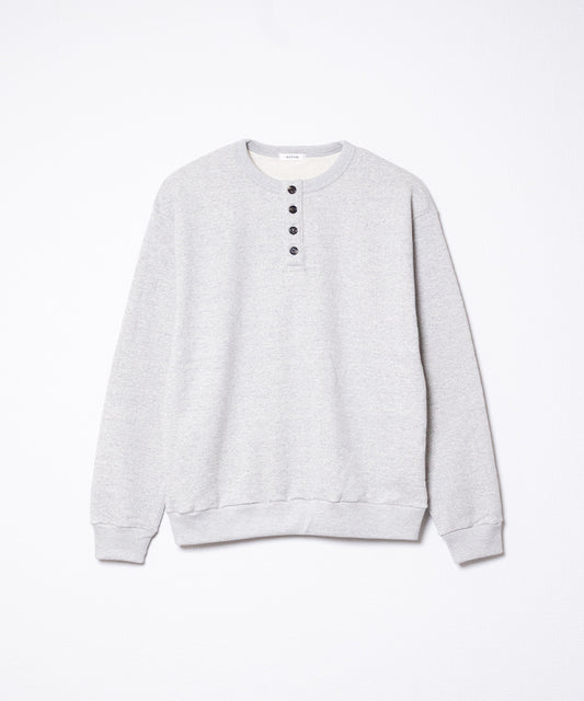 【INTÉRIM】HENRY LOOP WHEEL SWEAT SHIRT / インテリム ヘンリーネック スウェット 吊り編み 2025AW 2025秋冬 正規取扱店 神奈川 鎌倉 オンラインショップ 通販