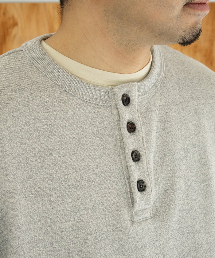 【INTÉRIM】HENRY LOOP WHEEL SWEAT SHIRT / インテリム ヘンリーネック スウェット 吊り編み 2025AW 2025秋冬 正規取扱店 神奈川 鎌倉 オンラインショップ 通販