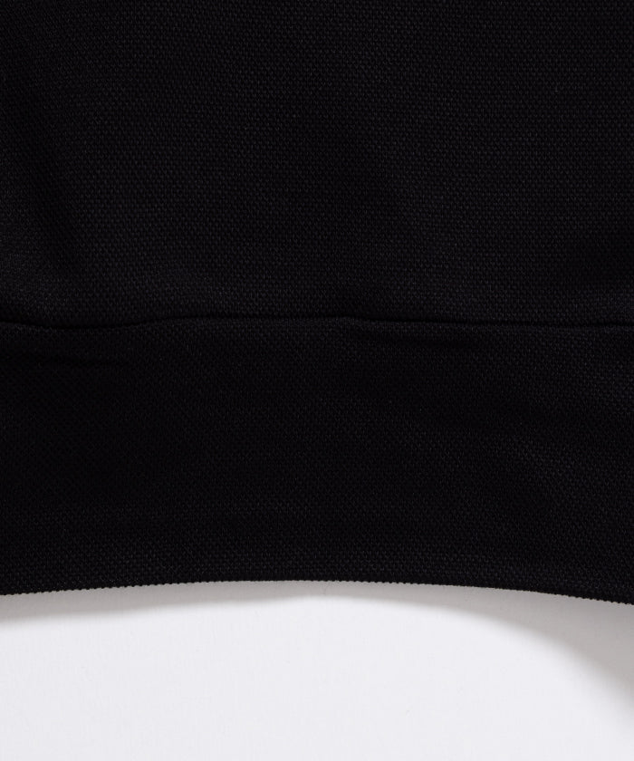 【INTÉRIM】HIGH GAUGE SEA ISLAND PIQUE HYPER BIG LONG POLO SHIRT - BLACK / インテリム ハイゲージ シーアイランド ピケ ハイパービッグ ロングスリーブ ポロ シャツ 2026ss 2026春夏 正規取扱店 神奈川 鎌倉 アルザック鎌倉 オンラインショップ 通販