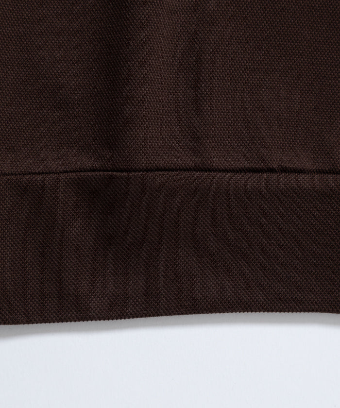 【INTÉRIM】HIGH GAUGE SEA ISLAND PIQUE HYPER BIG LONG POLO SHIRT - MOLE / インテリム ハイゲージ シーアイランド ピケ ハイパービッグ ロングスリーブ ポロ シャツ 2026ss 2026春夏 正規取扱店 神奈川 鎌倉 ARZACH KAMAKURA オンラインショップ 通販