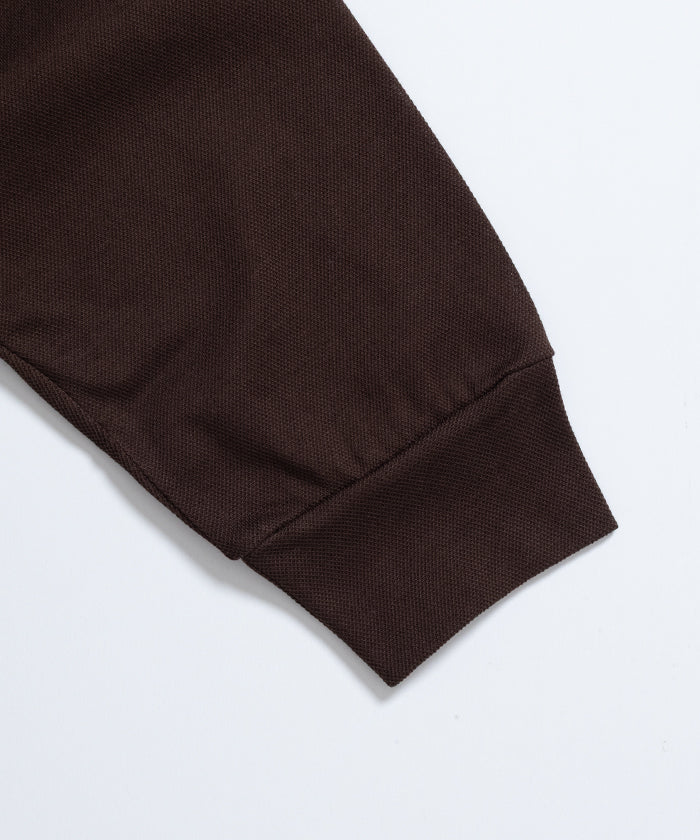 【INTÉRIM】HIGH GAUGE SEA ISLAND PIQUE HYPER BIG LONG POLO SHIRT - MOLE / インテリム ハイゲージ シーアイランド ピケ ハイパービッグ ロングスリーブ ポロ シャツ 2026ss 2026春夏 正規取扱店 神奈川 鎌倉 ARZACH KAMAKURA オンラインショップ 通販