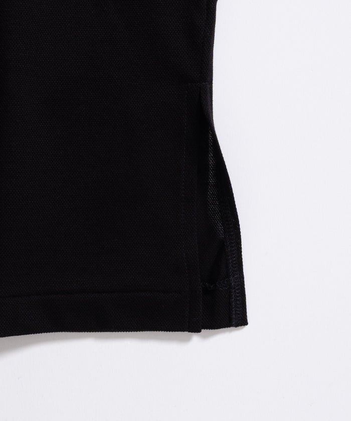 【INTÉRIM】HIGH GAUGE SEA ISLAND PIQUE HYPER BIG POLO SHIRT - BLACK / インテリム ハイゲージ シーアイランド ピケ ハイパービッグ ポロ シャツ 2026ss 2026春夏 正規取扱店 神奈川 鎌倉 ARZACH KAMAKURA オンラインショップ 通販