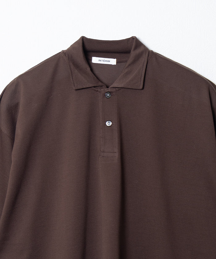 【INTÉRIM】HIGH GAUGE SEA ISLAND PIQUE HYPER BIG POLO SHIRT - MOLE / インテリム ハイゲージ シーアイランド ピケ ハイパービッグ ポロ シャツ 2026ss 2026春夏 正規取扱店 神奈川 鎌倉 ARZACH KAMAKURA オンラインショップ 通販