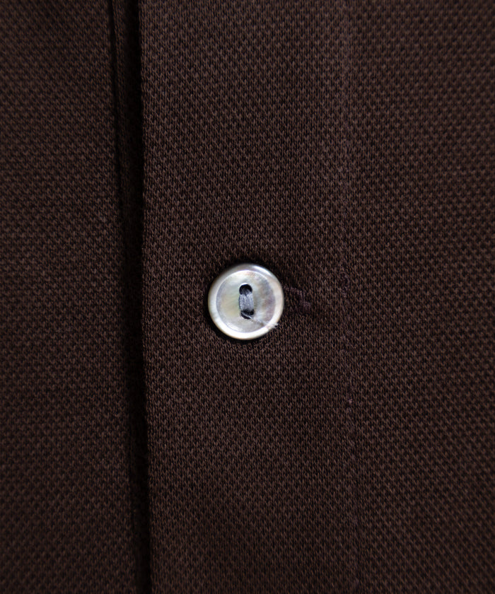 【INTÉRIM】HIGH GAUGE SEA ISLAND PIQUE HYPER BIG POLO SHIRT - MOLE / インテリム ハイゲージ シーアイランド ピケ ハイパービッグ ポロ シャツ 2026ss 2026春夏 正規取扱店 神奈川 鎌倉 ARZACH KAMAKURA オンラインショップ 通販