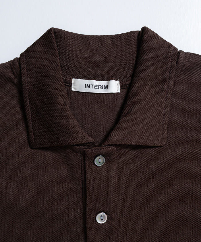 【INTÉRIM】HIGH GAUGE SEA ISLAND PIQUE HYPER BIG POLO SHIRT - MOLE / インテリム ハイゲージ シーアイランド ピケ ハイパービッグ ポロ シャツ 2026ss 2026春夏 正規取扱店 神奈川 鎌倉 ARZACH KAMAKURA オンラインショップ 通販