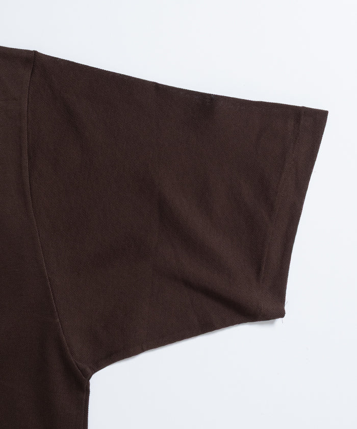 【INTÉRIM】HIGH GAUGE SEA ISLAND PIQUE HYPER BIG POLO SHIRT - MOLE / インテリム ハイゲージ シーアイランド ピケ ハイパービッグ ポロ シャツ 2026ss 2026春夏 正規取扱店 神奈川 鎌倉 ARZACH KAMAKURA オンラインショップ 通販