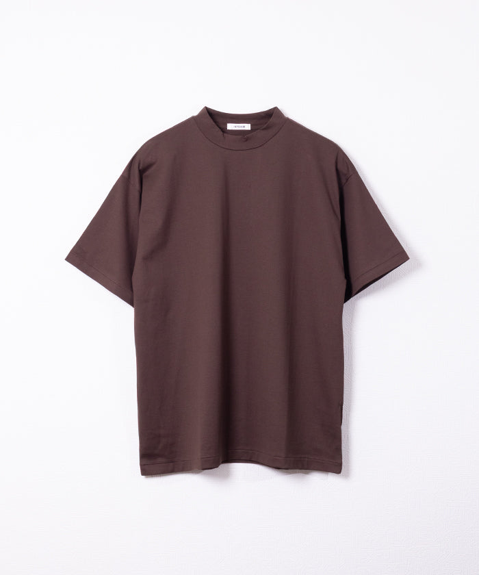 【INTÉRIM】HIGH GAUGE SUVIN JERSEY S/S TEE - BROWN / インテリム ハイゲージ スビン ジャージー 半袖 Tシャツ ブラウン 2026ss 2026春夏 正規取扱店 神奈川 鎌倉 ARZACH KAMAKURA オンラインショップ 通販