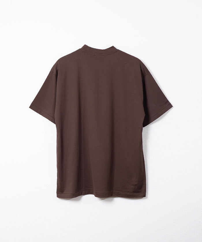 【INTÉRIM】HIGH GAUGE SUVIN JERSEY S/S TEE - BROWN / インテリム ハイゲージ スビン ジャージー 半袖 Tシャツ ブラウン 2026ss 2026春夏 正規取扱店 神奈川 鎌倉 ARZACH KAMAKURA オンラインショップ 通販