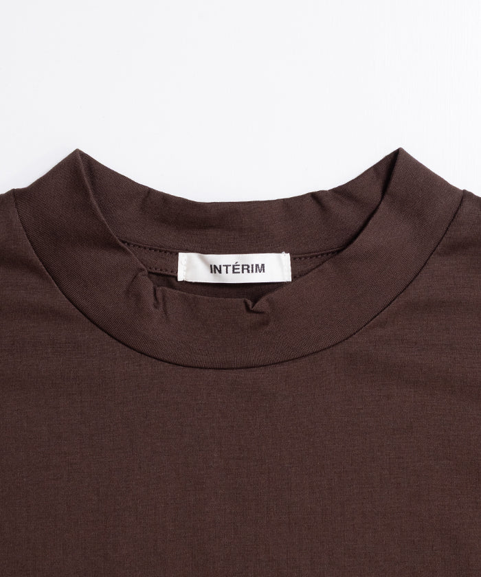 【INTÉRIM】HIGH GAUGE SUVIN JERSEY S/S TEE - BROWN / インテリム ハイゲージ スビン ジャージー 半袖 Tシャツ ブラウン 2026ss 2026春夏 正規取扱店 神奈川 鎌倉 ARZACH KAMAKURA オンラインショップ 通販