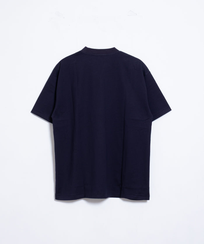 【INTÉRIM】HIGH GAUGE SUVIN JERSEY S/S TEE - ROYAL D.PURPLE　/ インテリム ハイゲージ スビンコットンジャージー 半袖 Tシャツ ロイヤルダークパープル ネイビー 2025SS 2025春夏 正規取扱店 神奈川 鎌倉オンラインショップ 通販