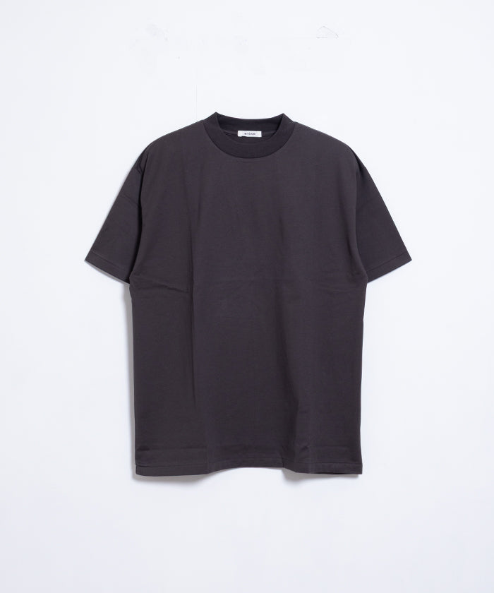 【INTÉRIM】HIGH GAUGE SUVIN JERSEY S/S TEE - SMOKE BLACK / インテリム ハイゲージ スビンコットン ジャージー 半袖 Tシャツ スモーク ブラック 2025SS 2025春夏 黒T 正規取扱店 神奈川鎌倉 オンラインショップ 通販