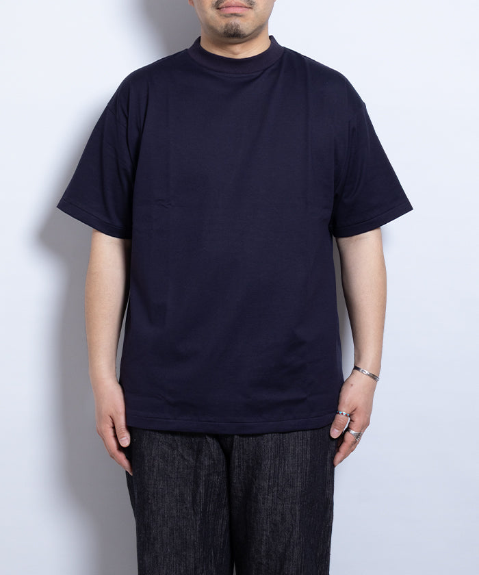 【INTÉRIM】HIGH GAUGE SUVIN JERSEY S/S TEE - ROYAL D.PURPLE　/ インテリム ハイゲージ スビンコットンジャージー 半袖 Tシャツ ロイヤルダークパープル ネイビー 2025SS 2025春夏 正規取扱店 神奈川 鎌倉オンラインショップ 通販