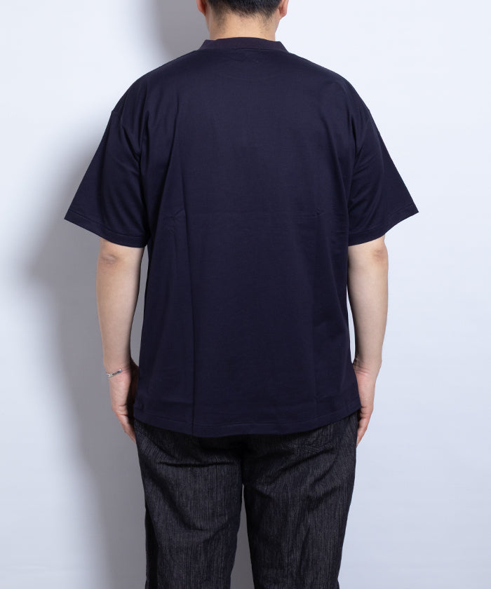 【INTÉRIM】HIGH GAUGE SUVIN JERSEY S/S TEE - ROYAL D.PURPLE　/ インテリム ハイゲージ スビンコットンジャージー 半袖 Tシャツ ロイヤルダークパープル ネイビー 2025SS 2025春夏 正規取扱店 神奈川 鎌倉オンラインショップ 通販