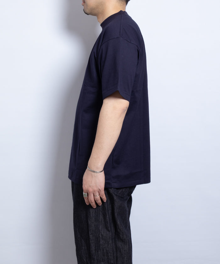 【INTÉRIM】HIGH GAUGE SUVIN JERSEY S/S TEE - ROYAL D.PURPLE　/ インテリム ハイゲージ スビンコットンジャージー 半袖 Tシャツ ロイヤルダークパープル ネイビー 2025SS 2025春夏 正規取扱店 神奈川 鎌倉オンラインショップ 通販