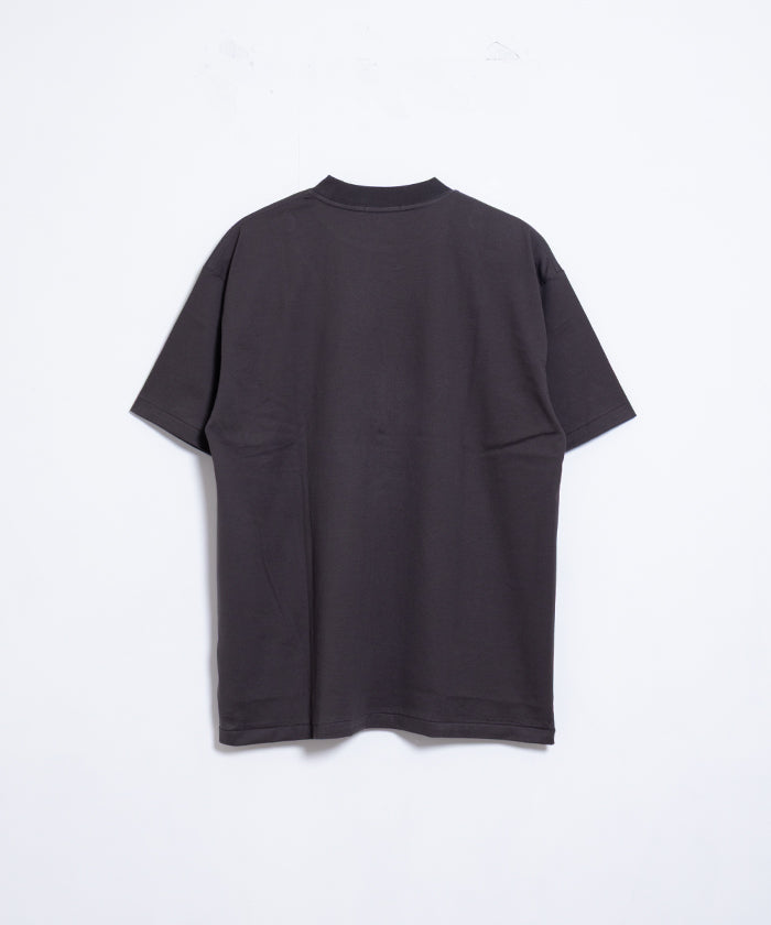 【INTÉRIM】HIGH GAUGE SUVIN JERSEY S/S TEE - SMOKE BLACK / インテリム ハイゲージ スビンコットン ジャージー 半袖 Tシャツ スモーク ブラック 2025SS 2025春夏 黒T 正規取扱店 神奈川鎌倉 オンラインショップ 通販