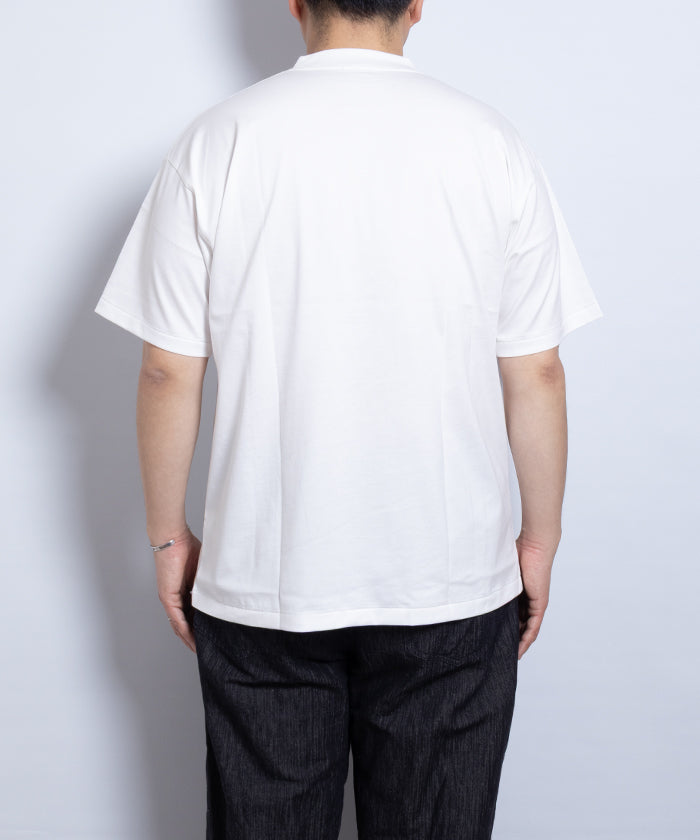【INTÉRIM】HIGH GAUGE SUVIN JERSEY S/S TEE - PURE WHITE / インテリム ハイゲージ スビンコットン ジャージー 半袖 Tシャツ 白T 2025SS 2025春夏 新作 正規取扱店 神奈川 鎌倉 オンラインショップ 通販