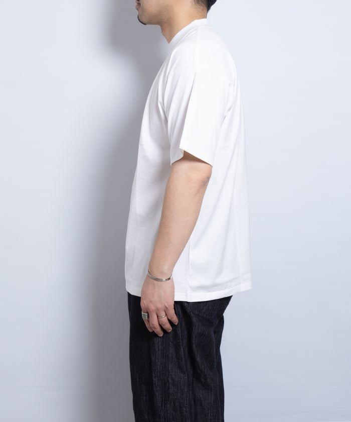 【INTÉRIM】HIGH GAUGE SUVIN JERSEY S/S TEE - PURE WHITE / インテリム ハイゲージ スビンコットン ジャージー 半袖 Tシャツ 白T 2025SS 2025春夏 新作 正規取扱店 神奈川 鎌倉 オンラインショップ 通販