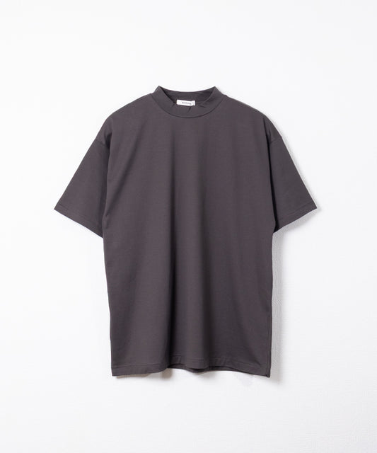 【INTÉRIM】HIGH GAUGE SUVIN JERSEY S/S TEE - SMOKE BLACK / インテリム ハイゲージ スビン ジャージー 半袖 Tシャツ スモークブラック 2026ss 2026春夏 正規取扱店 神奈川 鎌倉 ARZACH KAMAKURA オンラインショップ 通販