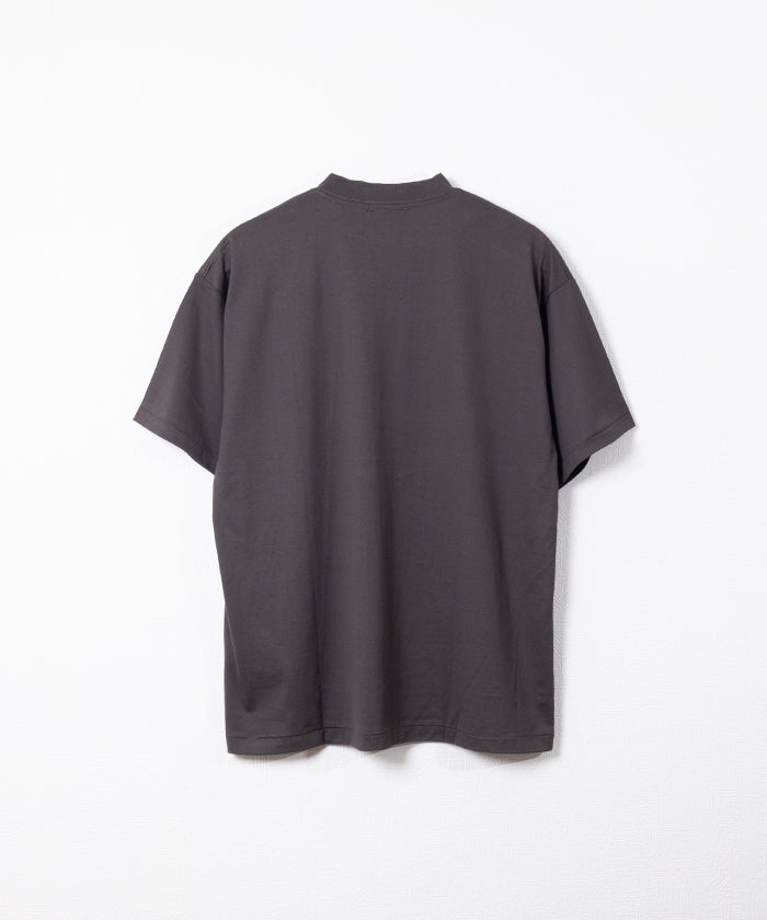 【INTÉRIM】HIGH GAUGE SUVIN JERSEY S/S TEE - SMOKE BLACK / インテリム ハイゲージ スビン ジャージー 半袖 Tシャツ スモークブラック 2026ss 2026春夏 正規取扱店 神奈川 鎌倉 ARZACH KAMAKURA オンラインショップ 通販