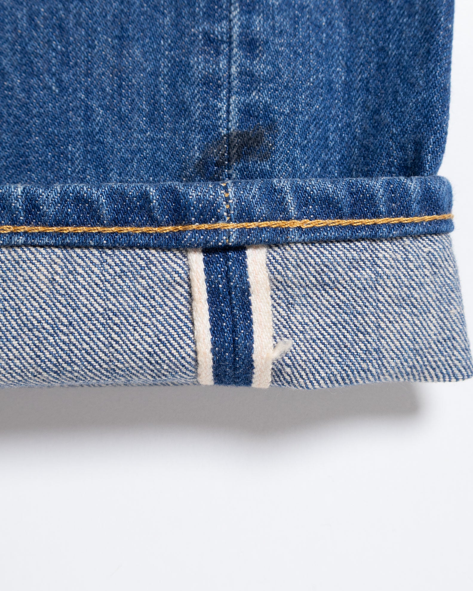 HERILL HL RUGGED DENIM SPLASHWORN 13.5oz セルビッジデニム 生地質感 クローズアップ