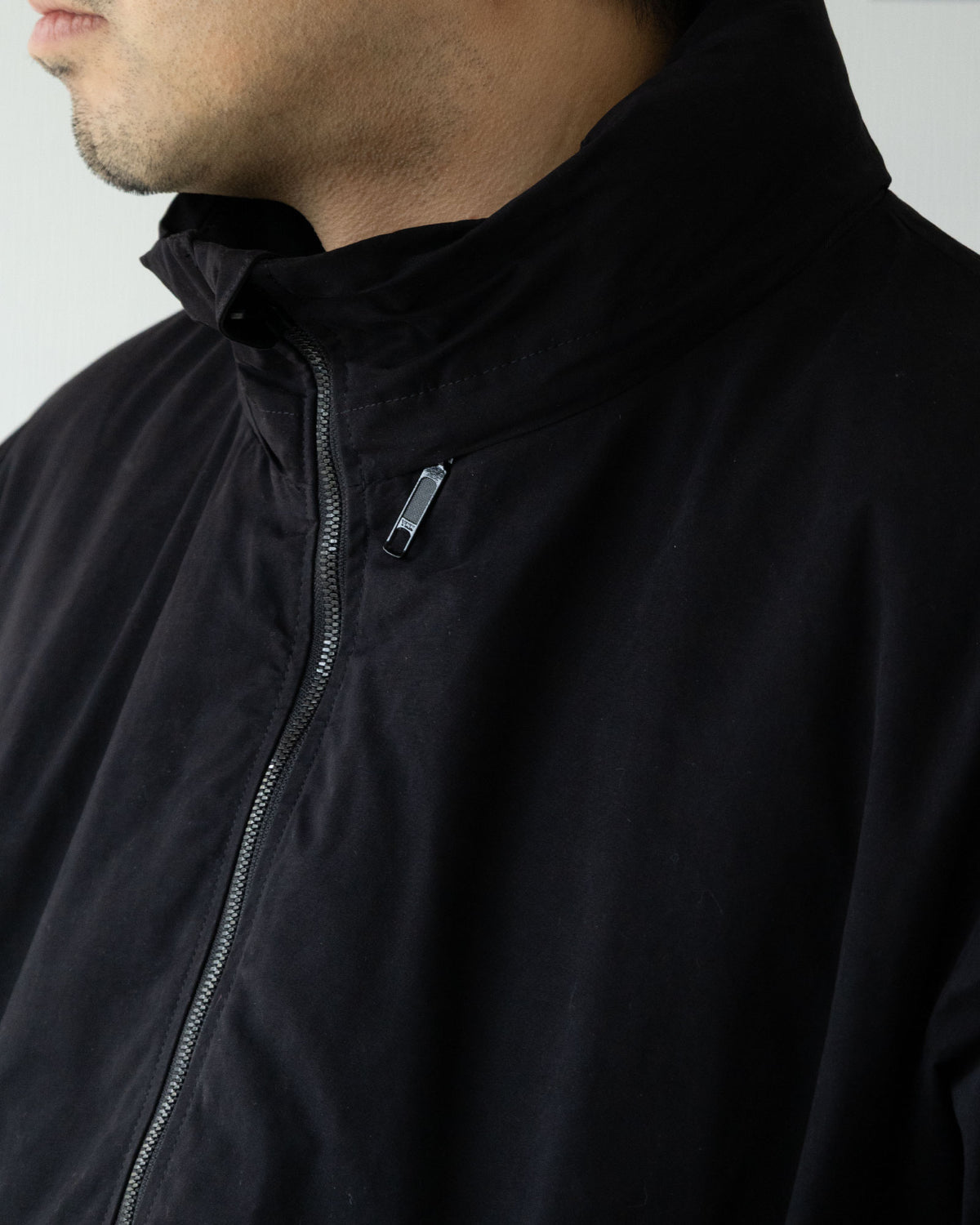  Needles-HOODED DOWN SUR COAT WAXED HIGH DENSITY - BLACK - ARZACH KAMAKURA 