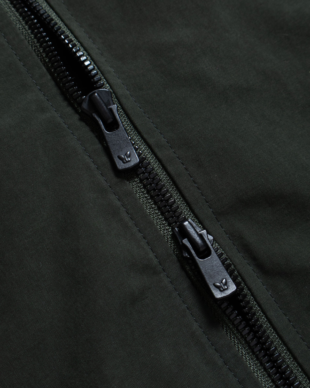 HOODED DOWN SUR COAT WAXED HIGH DENSITY - GREEN
