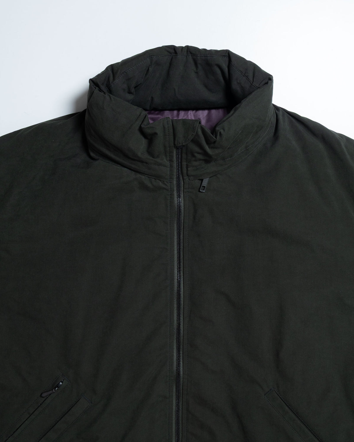 HOODED DOWN SUR COAT WAXED HIGH DENSITY - GREEN