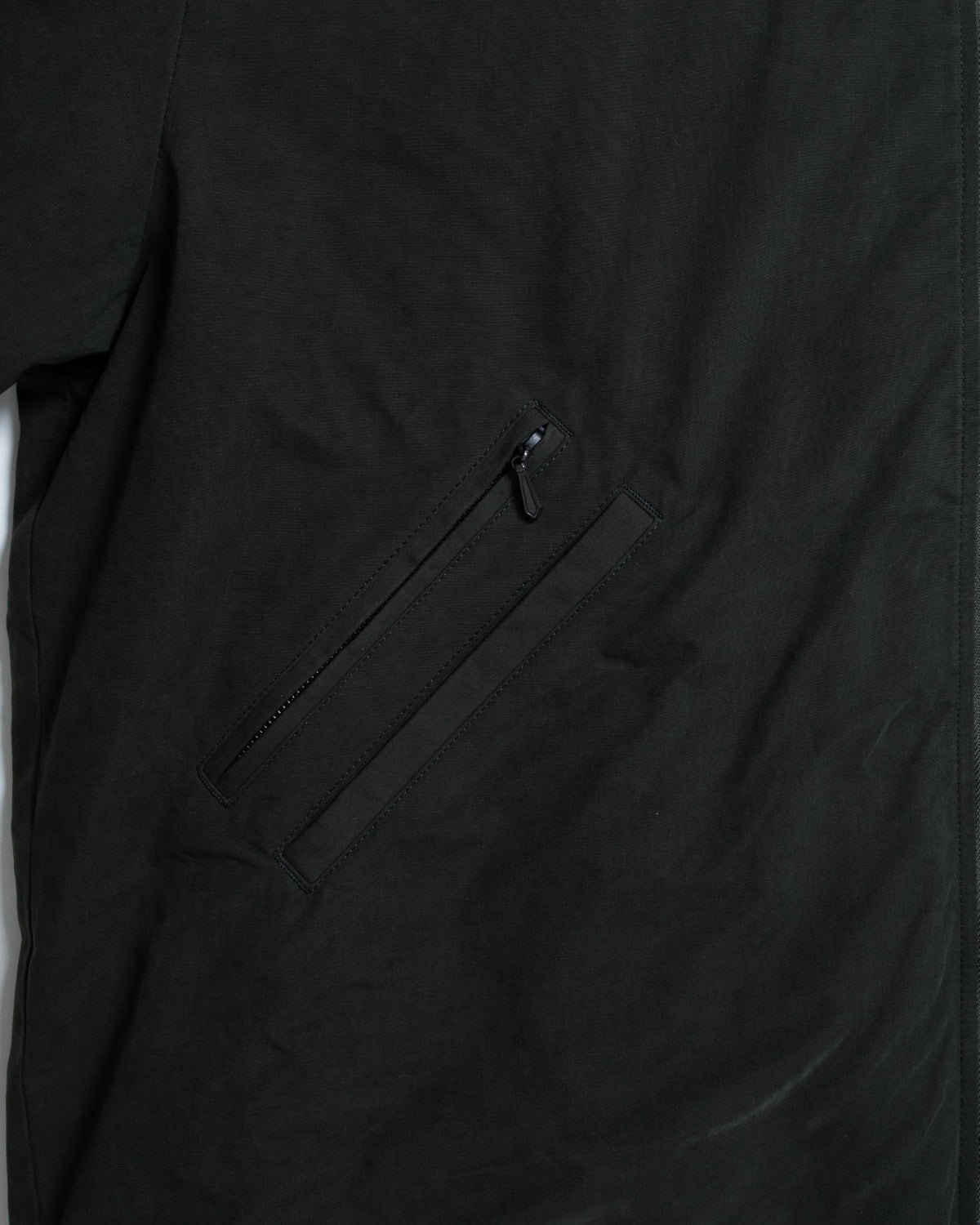 HOODED DOWN SUR COAT WAXED HIGH DENSITY - GREEN