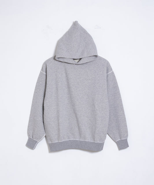 【HERILL】HOODED SWEAT SHIRTS - TOP GREY / ヘリル フーデッド スウェットシャツ トップグレー 2025AW 2025秋冬 正規取扱店 神奈川 鎌倉 オンラインショップ 通販 フード付きパーカ フーディー