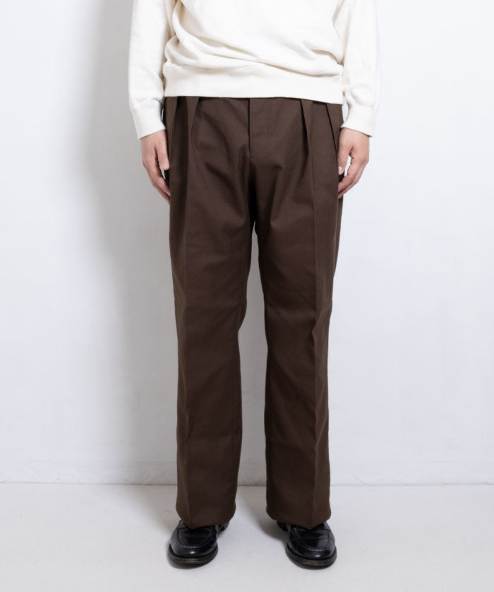 【NEAT】HOPSACK WIDE - KHAKI / ニート ホップサック ワイド 正規取扱店 神奈川 鎌倉 2025SS 2025春夏 新作 通販 オンラインショップ トラウザーズ パンツ